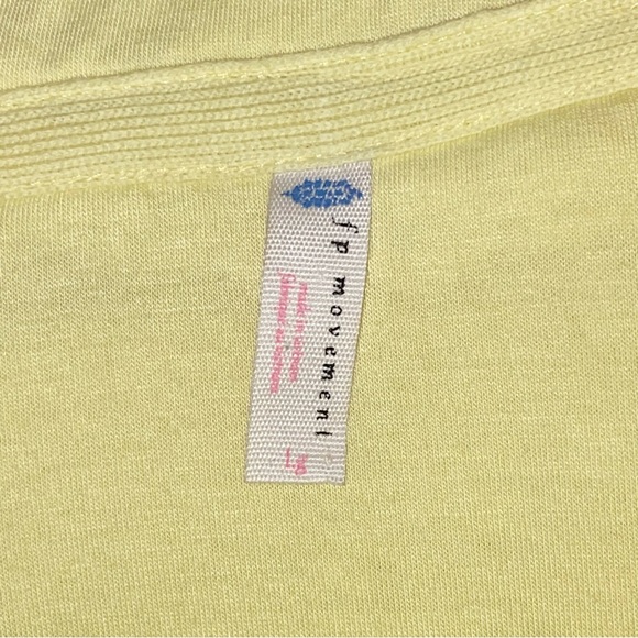 Free People Movement Nantucket Yellow Fleece Half-Zip Oversized Pullover Jacket - Picture 10 of 13